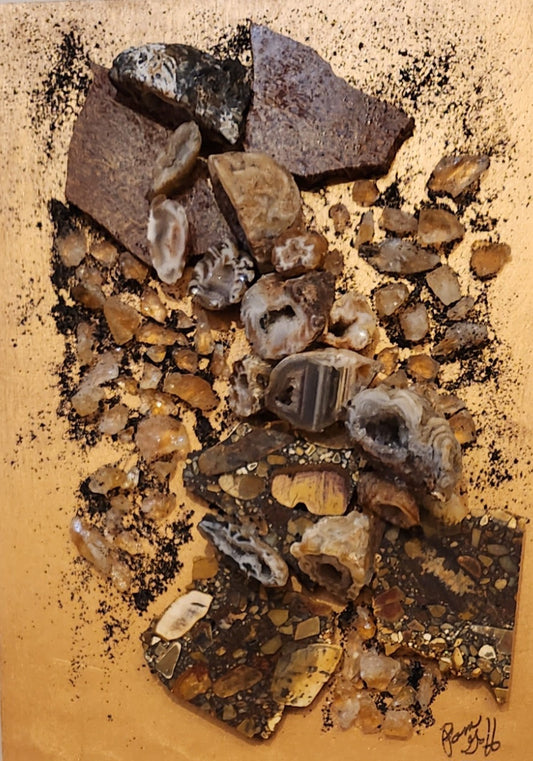 "Copper Caper" by Pam Goff-Mixed Media