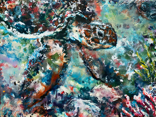 "Descension" by J K (Karen) Phillips Sewell, Fine Art Reproduction