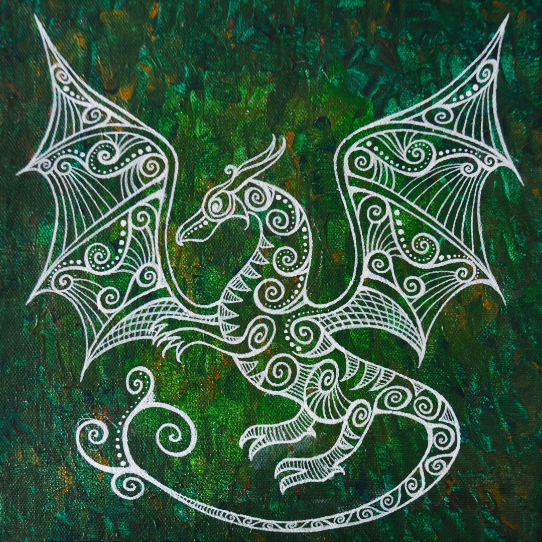 "Earth Dragon" by Bronwen Valentine - Reproduction