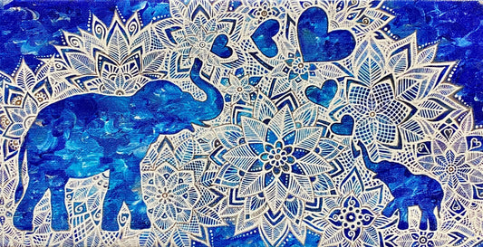 "Elephant Mother" by Bronwen Valentine - Reproduction
