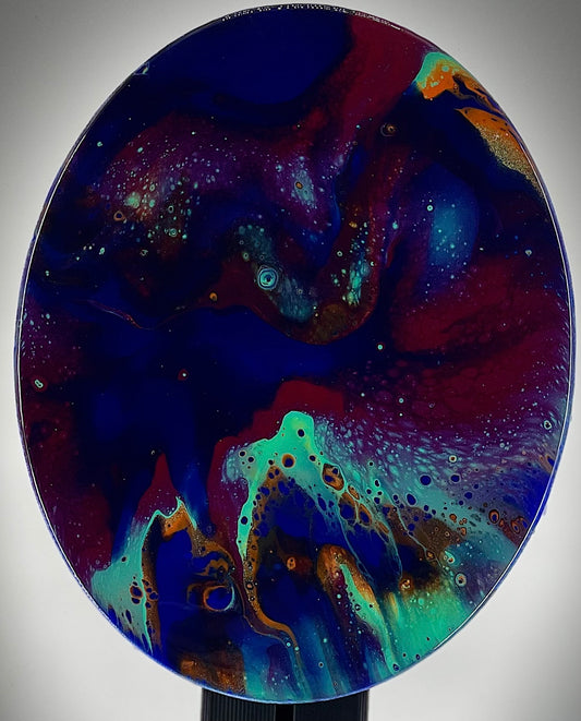 "Float like a Wreaking Ball" by Sara Thompson - Acrylic