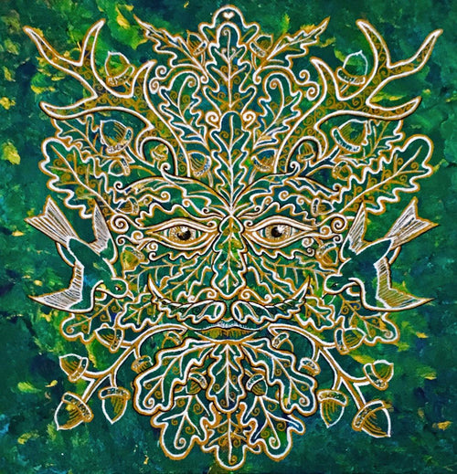 "Greenman of the Summer" by Bronwen Valentine - Reproduction