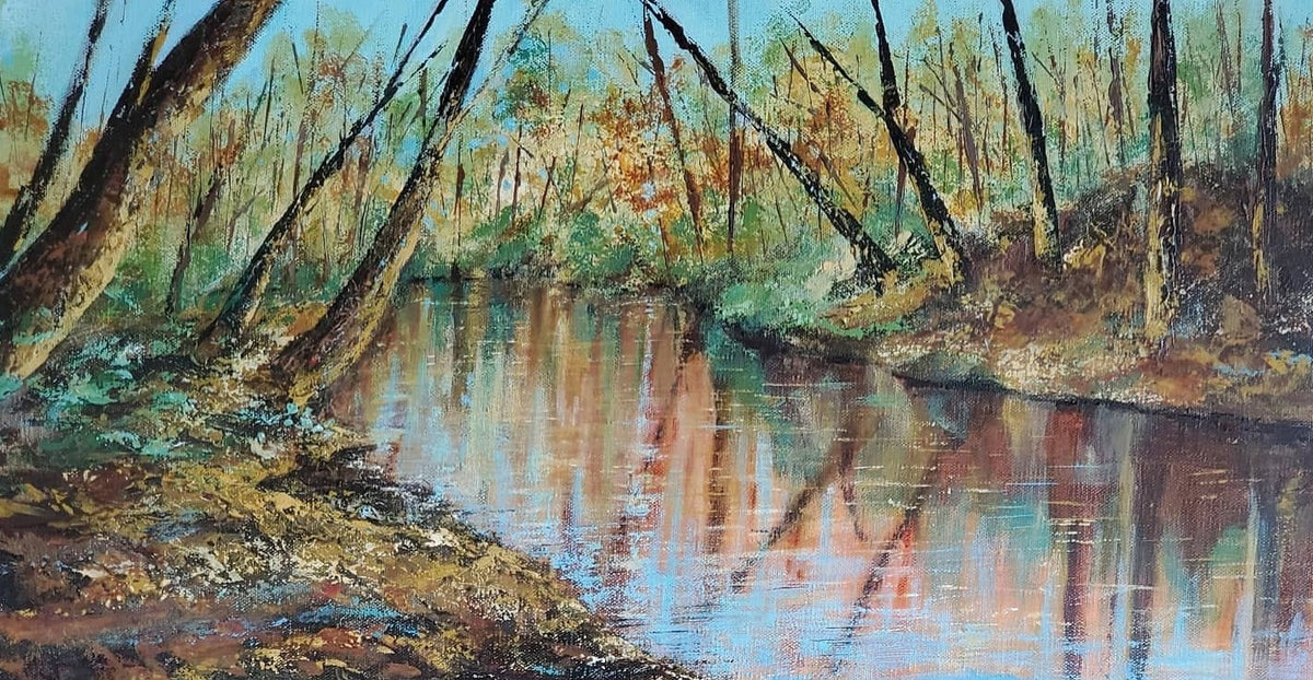 "Hitchcock Creek" by Selena Doolittle McColley - Acrylic