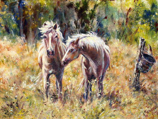 "Horsing Around" by J K (Karen) Phillips Sewell, Fine Art Reproduction