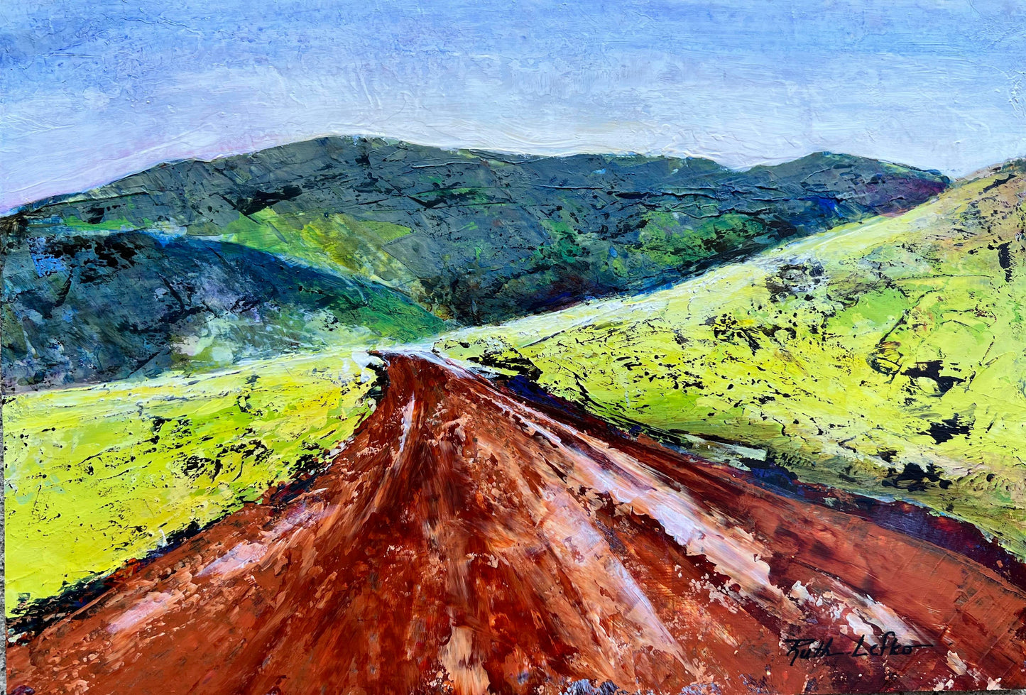 "Lava Field" by Ruth Lefko - Acrylic