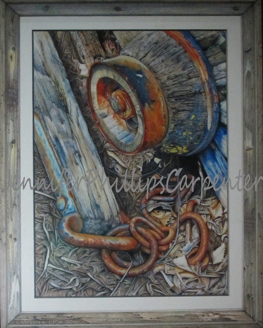 "Past, Present, Future" by Jennifer Carpenter - Colored Pencil