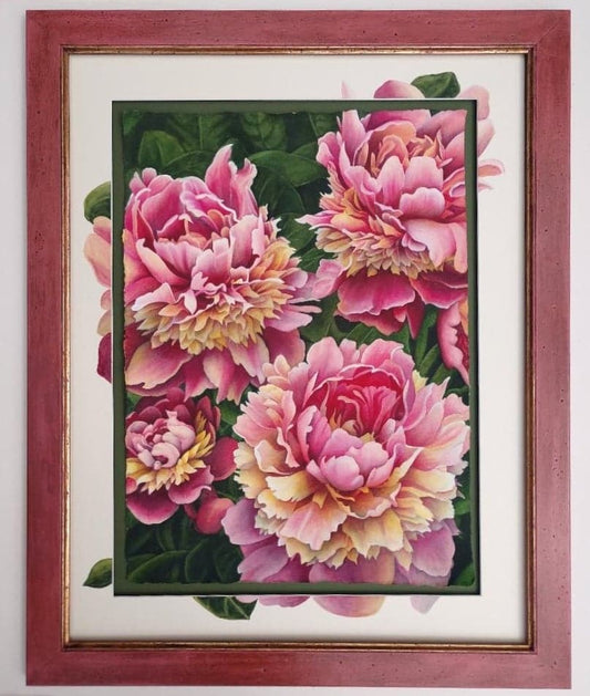 "Peony Power" by Lori Sutphin - Watercolor