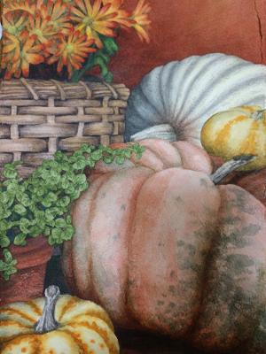 "Pumpkins on the Porch" by Lori Sutphin
