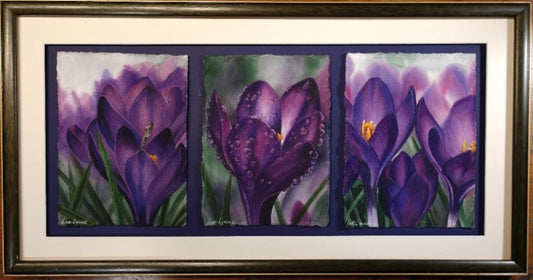 "Crocus Trio" by Lori Sutphin