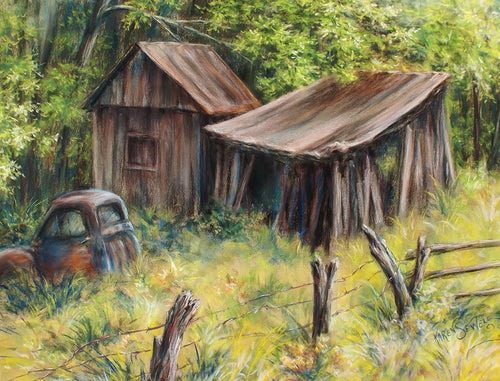 "Time Takes Its Toll" by J K (Karen) Phillips Sewell, Pastel Painting
