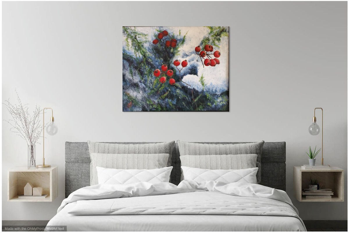 "Winterberries" by Selena Doolittle McColley - Acrylic