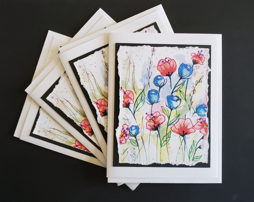 Handmade Note Cards 4 Pack - Selena Doolittle McColley