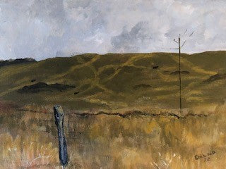 "Poor Farm Rd #2" by Linda Edlund - Acrylic Painting