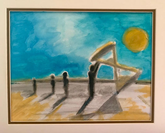 "composition 61621" by David Hall - Acrylic